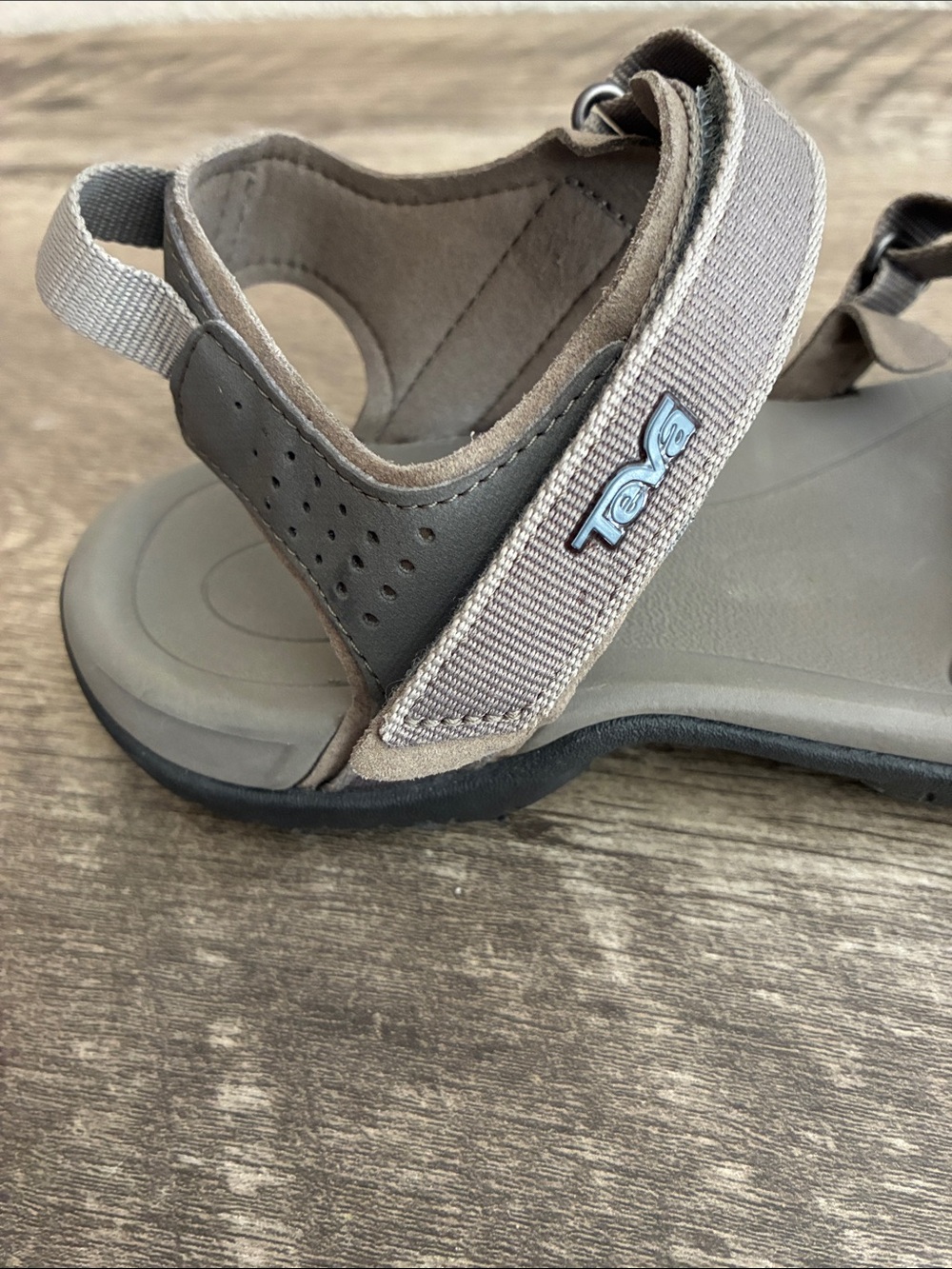 Teva Taupe Outdoor Strappy Sandals - Picture 6 of 15